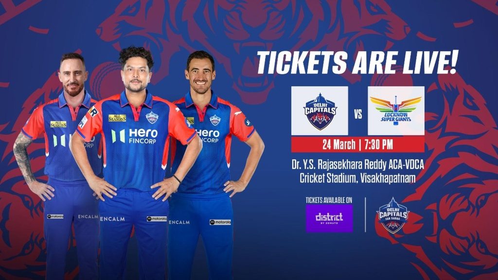 Tickets for Delhi Capitals’ opening IPL 2025 game in Vizag go LIVE